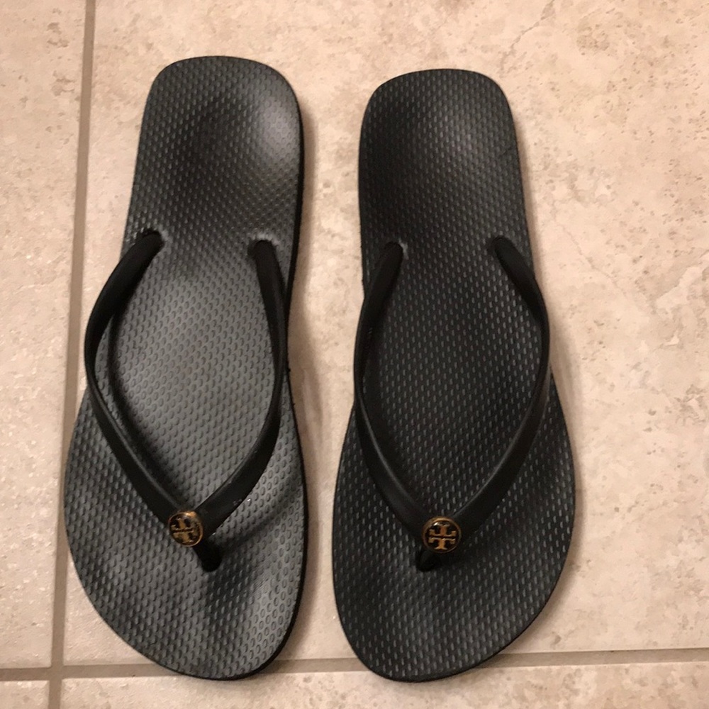 Tory Burch black flip flops
